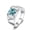 Blue, variant on Moissanite Wedding Bands for Men 2ct Round Cut D Color VVS1 Blue/Red/Green Diamond Rings Moissanite Engagement Rings with Certificate