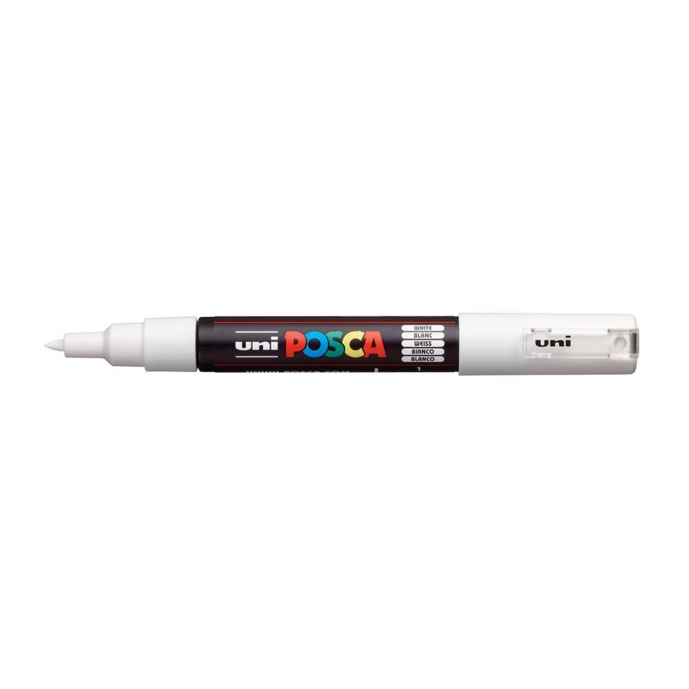 Posca PC-1MR Paint Art Marker 18 Pen Set - Plastic Wallet - Extra Black+ White