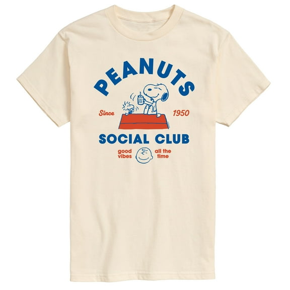 Peanuts - Social Club - Men's Short Sleeve Graphic T-Shirt