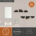 thumbnail image 4 of Belmont 3 Light Black and Brass Mid Century Modern Dome Bathroom Vanity Fixture, 4 of 13