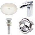 thumbnail image 1 of 19.5-in. W CUPC Oval Bathroom Undermount Sink Set In Biscuit - Chrome Hardware - Overflow Drain Incl. AI-26005, 1 of 1