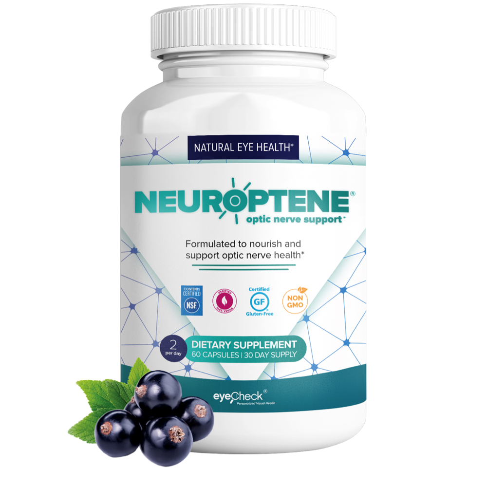 Eyecheck Neuroptene Eye Pressure Supplement with Bilberry Saffron