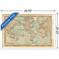thumbnail image 3 of Map - Rustic Wall Poster, 22.375" x 34", Framed, 3 of 3