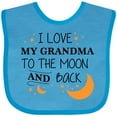thumbnail image 3 of Inktastic I Love My Grandma to the Moon and Back Boys or Girls Baby Bib, 3 of 4