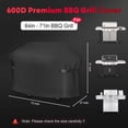 thumbnail image 2 of WIKCOVER 72-inch Outdoor Grill Cover, 420D Heavy-Duty Waterproof Material, Fits Large Gas/Charcoal Grills from Brands Like Weber, Nexgrill, 2 of 7