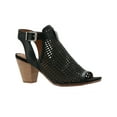 thumbnail image 2 of BARETRAPS Womens Black Woven Upper Ankle Strap Peep Toe Block Heel Buckle Dress Booties 10, 2 of 4
