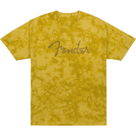 Fender® Spaghetti Logo Tie-Dye T-Shirt, Mustard, XXL, MODEL #: 9122431806