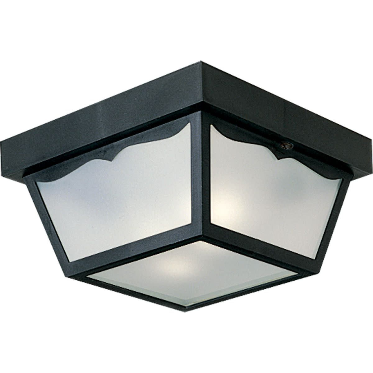 8" Carport Outdoor Ceiling Fixture with Frosted Acrylic Panels NEW Nuvo 77-863