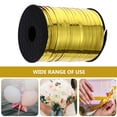 thumbnail image 2 of DRAFIDEEP Plastic Wrapping Ribbon Yellow For present Wrapping And DIY Crafts 2 Rolls, 2 of 8
