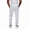 thumbnail image 5 of Men's Slim Jogger Pants Casual Tapered Drawstring Elastic Waist Jogging Sweatpants Running Exercise Gym Workout Athletic Pants with pockets White XL, 5 of 7