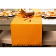 thumbnail image 3 of DII Solid Pumpkin Spice Heavyweight Fringed Table Runner, 3 of 8