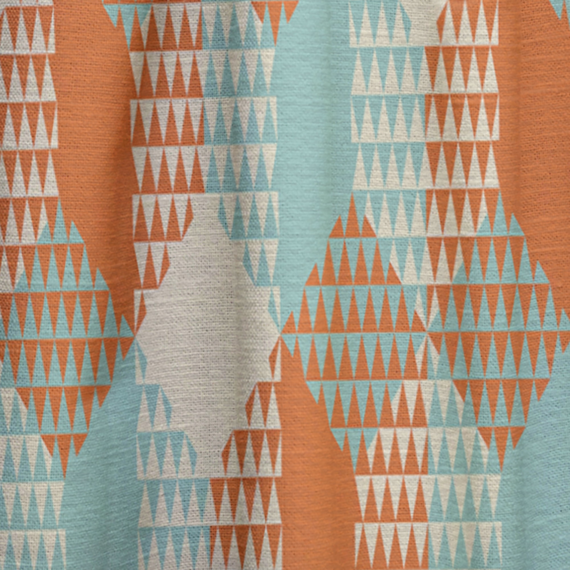 Designart 'Hexagon Retro Pattern V' Mid-Century Modern Curtain Panel