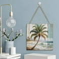 thumbnail image 5 of Zomyto 12x12 In Square Hanging Wood Sign Palm Tree Wooden Hanging Sign, 5 of 8