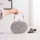 thumbnail image 1 of Bolso de noche con forma de girasol, bolso de mano para banquetes, bolso de noche, bolso con incrustaciones de diamantes, bolso de fiesta, 1 of 6