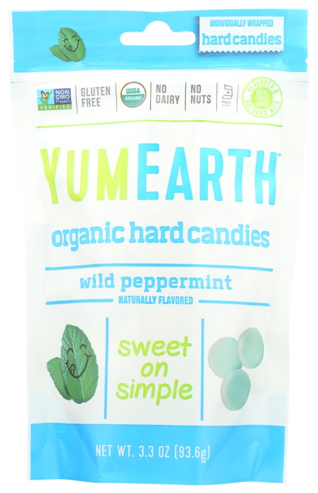 Yummy Earth Organic Candy Drops Wild Peppermint - 3.3 Oz , 3.3 Oz