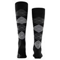 thumbnail image 2 of Burlington Men's Knee-High Socks - Manchester, Rhombus, One Size Black 40-46, 2 of 4