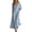 Blue, variant on Summer Stripe Dresses for Women 2026 Fashion Flutter Short Sleeve One Shoulder Loose Boho Vacation Flowy Long Dress Loose Swing Flowy Vacation Casual Dress with Pockets Pink XXL
