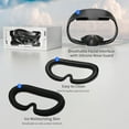 thumbnail image 3 of Prociv Facial Interface & Face Cover Pad for Meta Quest 3 - VR Accessories Compatible with Meta/Oculus Quest 3, One-Piece Anti-Light Leakage Soft Leather PU & Ice Sponge Face Cushion Pad for Quest 3, 3 of 11