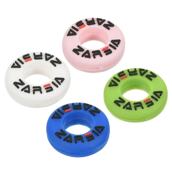 Uxcell Tennis Vibration Dampener, 4 Pack Round Shock Absorber Blue, Pink, White, Green