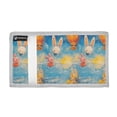 thumbnail image 2 of JIALIOU Nylon Trifold Card Wallet with ID Window Zipper Pocket for Men Women Teen Cute Rabbits Flying, 2 of 7