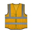 thumbnail image 4 of CHUMUD Men's Safety Reflective Vest, High Visibility Vest with Pockets and Zipper, Construction Work, Free Size, 4 of 5