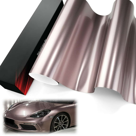 PET Liner Vinyl Super Gloss Metallic Frozzen Berry Automotive Wrap Car Vehicle Bubble Free Air Release
