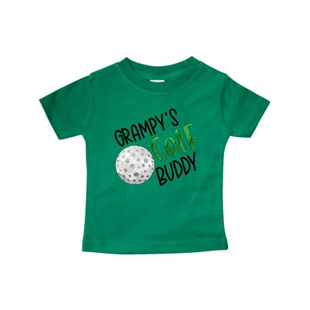 

Inktastic Grampy s Golf Buddy with Golf Ball Gift Baby Boy or Baby Girl T-Shirt
