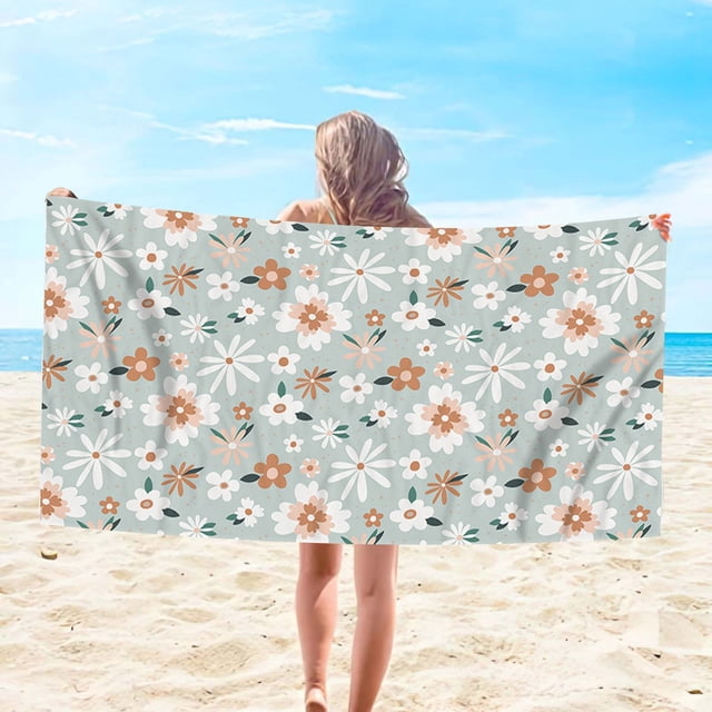 Xihbxyly Toalla de Playa de Microfibra, Ligera y Resistente a La Arena, de Secado Rápido y Suave, Ideal para Viajes, Ideal para Playa, Piscina, Yoga y Camping. Tamaño: 76 X 152 Cm.