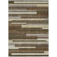 thumbnail image 2 of Addison Rugs Chantille Indoor/Outdoor Transitional Stripes Brown Washable Rectangle Rug, 5' x 7'6", 2 of 6