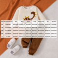 thumbnail image 3 of 6-9 Months Infant Boys Dinosaur Fleece Sweatshirt and Pants Set,2-Piece Outfit,Warm Pullover for Fall Winter, 3 of 9