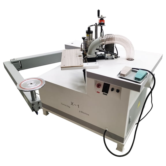 Woodworking Curve Edge Trimming Machine 220V with Swing Folding Arm