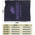 thumbnail image 3 of Amherst College Logos Fleece Blanket, Very Soft Microfiber Flannel Blanket for Couch Warm and Cozy for All Seasons, 3 of 6