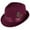Maroon, variant on Kenny K  Dressy Faux Felt Fedora with Feather (Men)