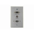 thumbnail image 2 of C2G HDMI, VGA + 3.5mm Pass Through Single Gang Wall Plate - Aluminum, 2 of 6