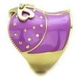 thumbnail image 4 of Womens Gold Ring Stainless Steel Anillo Color Oro Para Mujer Ninas Acero Inoxidable with Epoxy in Amethyst Tabitha, 4 of 4