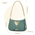 thumbnail image 3 of FORMRS Womens Shoulder Bag with Chain Strap Clutch Purse Cute Tote Handbag, Beige Martini, 3 of 7