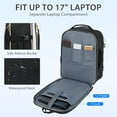thumbnail image 4 of KROSER 40L Travel Backpack for Women, Airline Approved Carry On Backpack with 2 Packing Cubes, Waterproof Personal Item Bag Fits 17.3" Laptop, TSA Traveling Essentials Weekender Overnight Backpack, 4 of 8