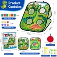 thumbnail image 7 of BIGODY 3-in-1 Dinosaur Bean Bag Toss Game Set, Outdoor Games for Family Games & Toddler Outdoor Toys, Portable Foldable Outdoor Playset for Kids Ages 1-3 4-8, 7 of 7