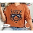 thumbnail image 1 of Detroit Baseball Shirt, Tiger Baseball Tshirt, Retro Detroit Apparel, Tiger Baseball Shirt - Ivory - S, 1 of 4