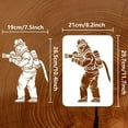 thumbnail image 3 of 1Pc Fireman Painting Stencil Drawing Template on Wood Wall Fabric Paper Furniture 8.3x11.7inch, 3 of 9