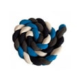 thumbnail image 1 of Protector Trenza Cuna Cama 4 Tubos 4 Mts Azul Bebé Esquinas Liso Multicolor, 1 of 4
