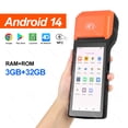 thumbnail image 3 of Terminal POS portátil Android 13/8.1 3G 4G con impresora térmica de 58 mm, escáner 1D 2D, lector NFC, RAM 3 GB, ROM 32 GB, dispositivo móvil, 3 of 5