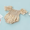 thumbnail image 2 of Baby Short Sleeve Romper with Plaid Pattern  Sweet Style Color Matching Summer Clothing, 2 of 6