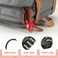 thumbnail image 3 of Uxcell Cable Combination Steel Rope Lock for Gym Bikes Cabinets and More Black 4.3", 3 of 7