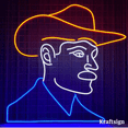 thumbnail image 3 of Craftnamesign Cowboy Neon Sign, Men Cave Decor, Cowboy Lover Gifts, 3 of 4