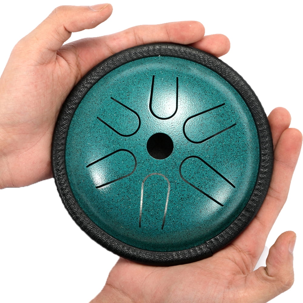 5.5 inch Portable Steel Tongue Drum Mini 6 Notes Hand Pan Drum