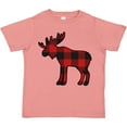 thumbnail image 3 of Inktastic Moose Silhouette Plaid Boys or Girls Toddler T-Shirt, 3 of 5