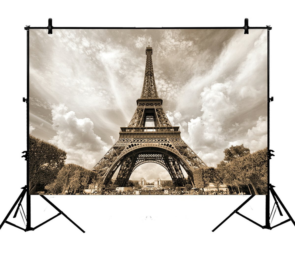 PHFZK 7x5ft City Backdrops, the Magnificent Paris France Eiffel Tower ...