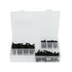 thumbnail image 1 of Conector de riego por goteo Unique Bargains 7/32" 7/32"x9/32" Kit de accesorios de tubería para jardín de macetas negras 1 juego, 1 of 7