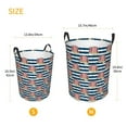 thumbnail image 5 of Daiia Popcorn On Blue Lines Round Laundry Basket with Handles Thickened Waterproof Circular hamper,Dirty Clothes Storage Basket for Bedroom,Bathroom,College Dorm-Small, 5 of 8